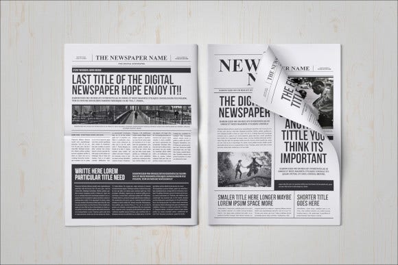 Newspaper Template Download For Mac